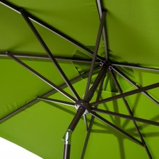 Abba Patio 9-Ft Aluminum Patio Umbrella with Auto Tilt and Crank, 8 Ribs, Dark Green   565564143